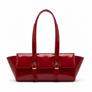 Aveline – Patent Cherry Red